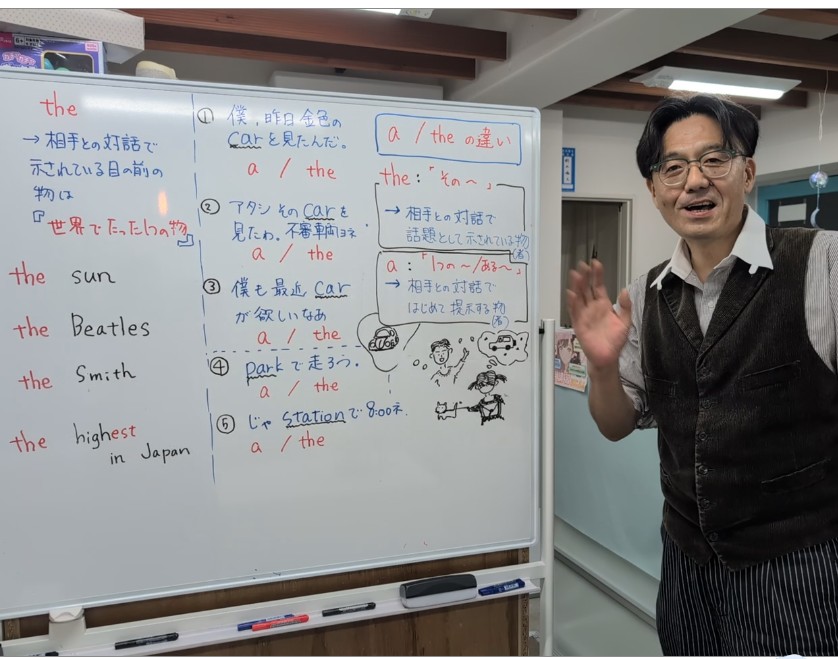 板書と先生